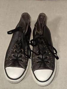 Sneakers Converse Chuck Taylor All Star alte in pelle marrone da donna taglia 5 140010C - Foto 1 di 11