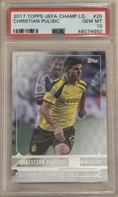 2016-17 Topps UCL UEFA Champions Showcase Christian Pulisic #25 Rookie PSA 10 - Image 1 of 2