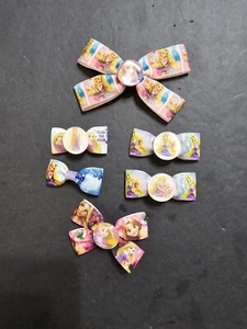 Handmade Hair Bows - Disney Princess - Tangled - Hair Bow #5 - Picture 1 of 6