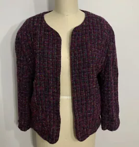 Vintage Orvis Blazer Jacket Rainbow Tweed Large - Picture 1 of 10