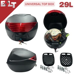 Motorbike Universal Top box 29L Motorcycle Scooter Back Rear Luggage Storage - Picture 1 of 8