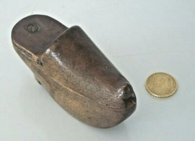 ANCIEN PETIT COFFRET BOIS POUR SECRET FEMININ ( BIJOUX )  EN FORME DE SABOT ! - Photo 1/4