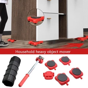 4Pcs Moving Dolly Furniture Mover Moving Tool with Caster & Lifter for Furnitur☽ - Picture 1 of 19