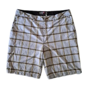 QuikSilver Size 42 Trunks Plaid Mens Board Chino Shorts - Picture 1 of 6