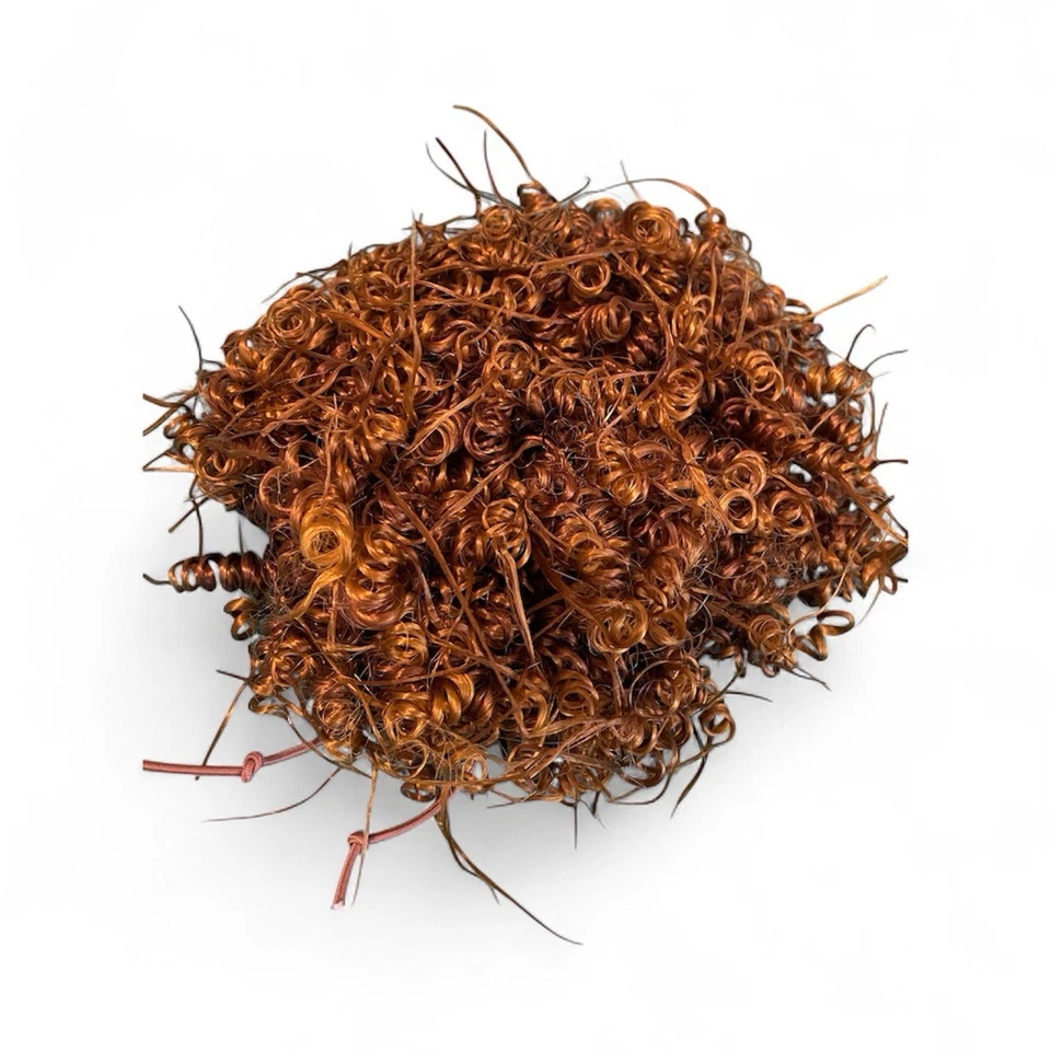 Media Peluca Mujer Recién Nacida Libre Marrón Corto Rizado Sintético Foto 1 de 4