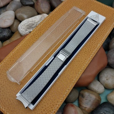 Correa de reloj clásica de malla de acero inoxidable JB Champion de 19 mm vintage años 60 sin usar Foto 1 de 4