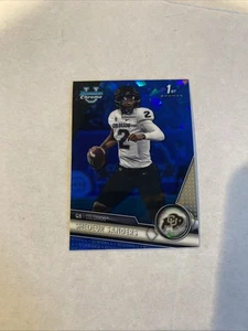 Bowman University 2023 edición cromo zafiro Shedeur Sanders 1st #16 Browns radiocontrol - Imagen 1 de 2