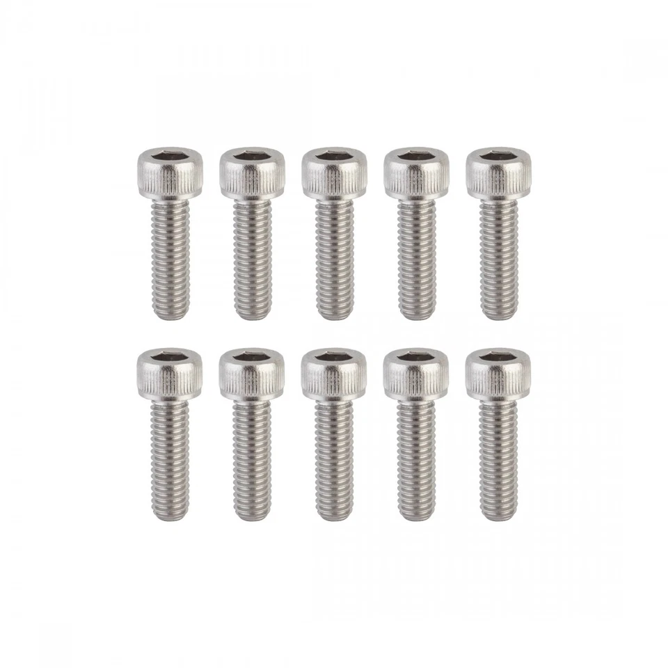 Pernos de tapa de enchufe Sunlite de acero inoxidable M6x20 mm - cromados, Foto 1 de 1