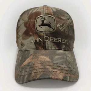 Gorra de béisbol John Deere Realtree de madera bordada camuflada con cierre a presión - Imagen 1 de 9