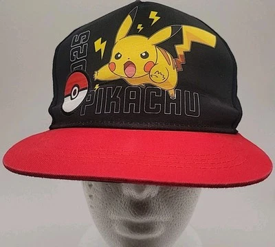 Gorra Pokemon Snapback Pikachu Gorra de Béisbol Pokeball Negra, Roja L/G-XL, 8+Y/A Juvenil Foto 1 de 4