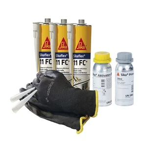 Sikaflex 11FC schwarz 3x 300ml + Primer 210 + Aktivator 210 + 5 Düsenspitzen - Bild 1 von 3