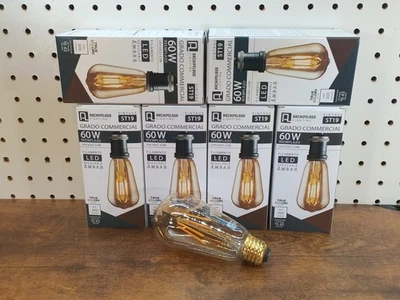 Archipelago ST19 Commercial Grade Dimmable LED Amber 60w Equivalent w/ Filament - Image 1 of 4