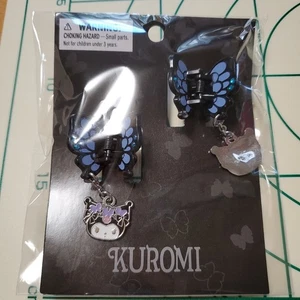 Kuromi Mini Haarspange Schmetterling Kuromi Brandneu Ungeöffnet Sanrio Original Marke N - Bild 1 von 9