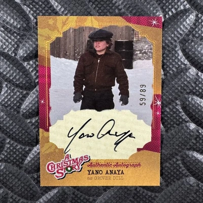 2024 CRYPTOZOIC CHRISTMAS STORY 40TH YANO ANAYA AUTO CARD GROVER DILL 59/89 YA1 - Image 1 of 2
