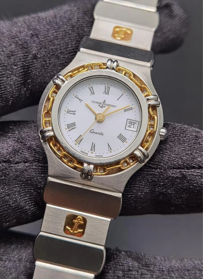 ULYSSE NARDIN La Chaine 44.21 Women's Quartz Gold Silver W26mm Analog - Image 1 of 4