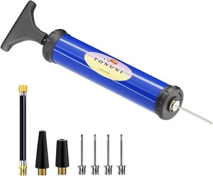 Portable Air Pump,10" Ball Pump Inflator Kit with Needle, Nozzle - Picture 1 of 6
