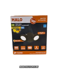 HALO TGS 150-Watt 80 Bronze Outdoor Integrated LED Flood Light 🔷 - Picture 1 of 9