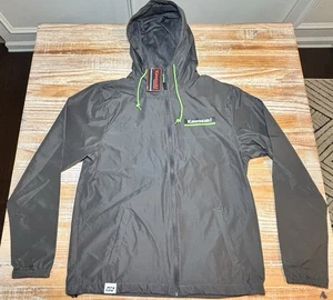 Factory Effex Kawasaki Windbreaker Jacket Charcoal Size Medium NWT Motorcycle - Picture 1 of 13
