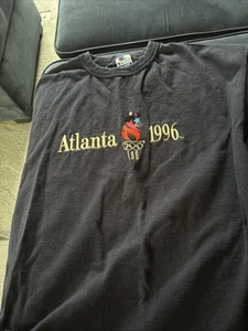 Champion Atlanta 1996 Centennial Olympics Games Embroidered T Shirt XL Blue - Picture 1 of 1