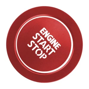Red Engine Start Stop Button Cover Trim & Ring Fit For Subaru - Picture 1 of 5