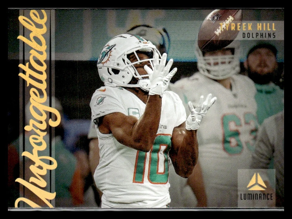2023 Panini Luminance Tyreek Hill Miami Dolphins #U-18 Unforgettable - Image 1 of 2