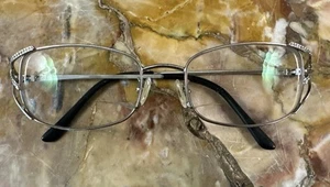 Monturas de gafas Fendi plateadas con estrás “F” vintage - Imagen 1 de 7