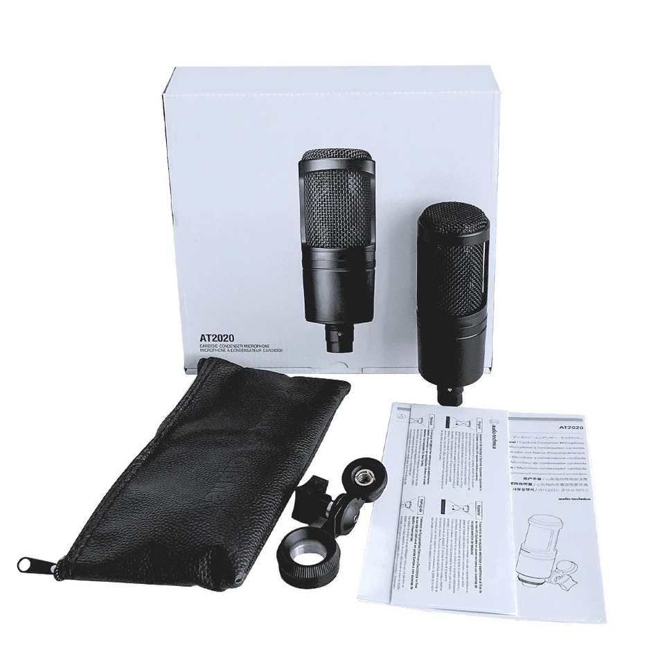 At2020 Microphone Condenser Microphone Sound Card Full Set of Recording Equipmen - Bild 1 von 4
