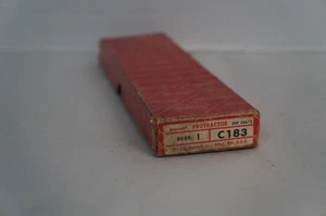 Vintage L.S. Starrett C183 Protractor Machinists Tool USA in Box - Picture 1 of 6