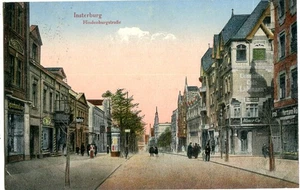 AK INSTERBURG /Ostpreussen Hindenburgstraße, Apotheke, Café Lehmann 1918 - Bild 1 von 1