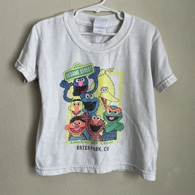 Camiseta vintage Gildan Plaza Sésamo niño talla XS 2-4 Foto 1 de 4