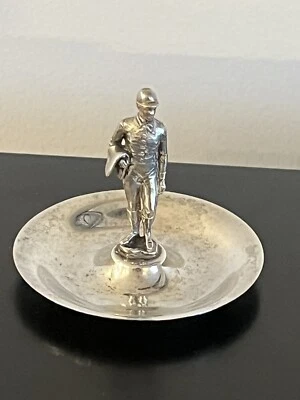 Tiffany & Co. Makers Sterling Jockey Pin Dish - Mediados de siglo #3363 Foto 1 de 4