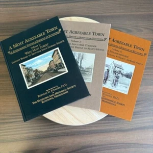 Signed A Most Agreeable Town Book Set Volumes 1-3 Kutztown History By Brendan D. - Imagen 1 de 11