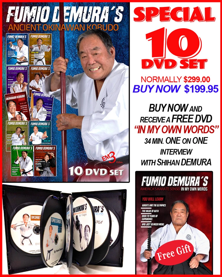 FUMIO DEMURA'S 10 DVD Special - Ancient Okinawan Kobudo - Image 1 of 1