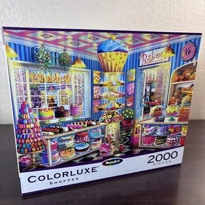 Main Street Bakery RoseArt Colorluxe Shoppes 2000 Piece Jigsaw Puzzle - Picture 1 of 8