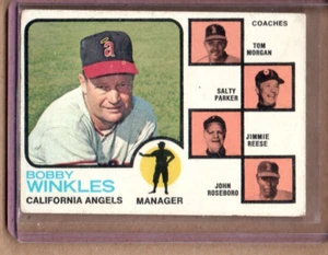 1973 TOPPS BOBBY WINKLES # 421 (EX-EX/MT) CREASE FREE - Picture 1 of 2