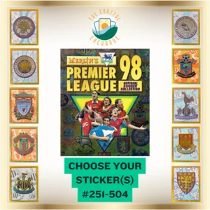 Merlin's Premier League 1998 | Choose Your Sticker(s) #251-504 | All Pack Fresh - Picture 1 of 499