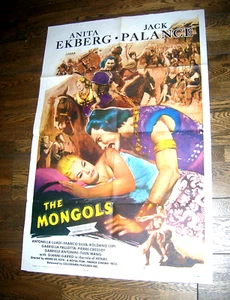 Affiche USA - LES MONGOLS - Jack Palance- Anita Ekberg - De Toth- Peplum - 1962 - Photo 1/1