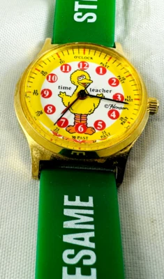 RELOJ PROFESOR SESAME STREET TIME VINTAGE BIG BIRD AÑOS 80 Foto 1 de 4