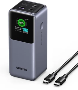 UGREEN Nexode Power Bank 20000Mah 130W Fast Charging, 3-Port USB C Portable Char - Picture 1 of 9