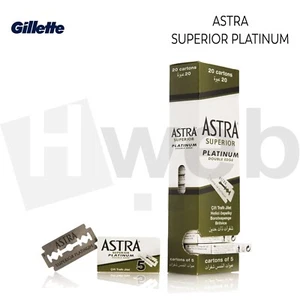 Astra lame intere per barba superior platinum double edge 20x5 - 100 lame - Imagen 1 de 1