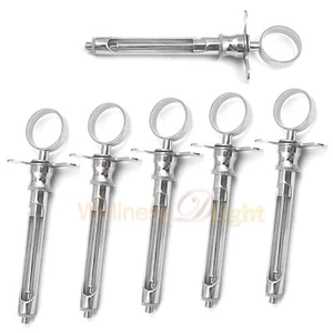 Wdl 6 Dental Aspirating Syringe - 1.8cc Dental Instruments Stainless Steel New - Picture 1 of 1