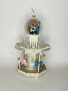 Disney Store Mary Poppins Karussell lustiger Urlaub weiß musikalische Schneekugel lesen - Bild 1 von 12