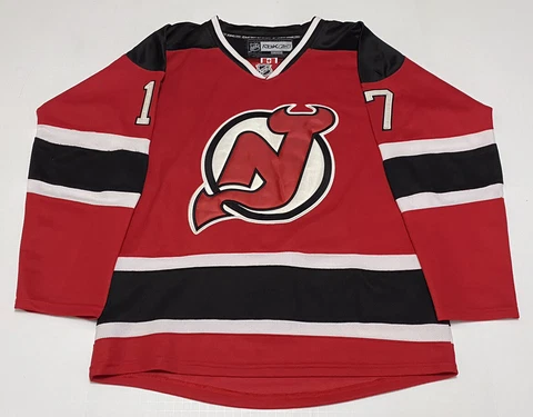New Jersey Devils #17 Ilya Kovalchuk Reebok NHL CCM Center Ice with F.S. Mens 48 Cover