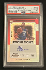 2021-22 Contenders Basketball Brandon Boston Jr 75th Anniversary Auto PSA 10