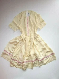 PEPPERINO italienisches Design Vintage Retro 70er elfenbein Skater Seide Minikleid Gr. S AV22 - Bild 1 von 9