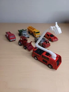 Lot Of 7 Cars Matchbox Tutsie Toy Hot Wheels Scammell & Tomica 60's 80's - Picture 1 of 23
