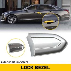 Chrome Door Lock Cylinder Cover Trim Cap 13522324 Fit Cadillac ATS XTS CTS CT6 - Picture 1 of 12