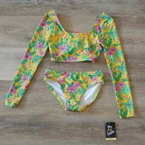 NWT Art Class Girls 2-Piece Floral Bikini Swim Set Size L (10/12) - Picture 1 of 13