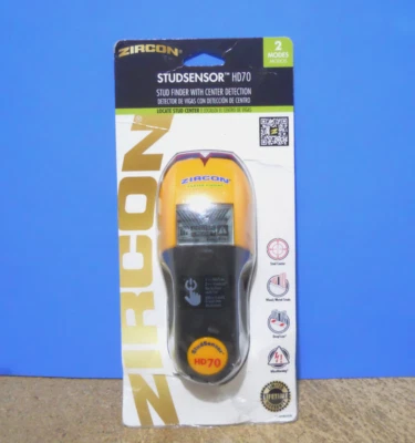 Zircon StudSensor HD70 Stud Finder LED Center Detection Wire Warning - Image 1 of 4