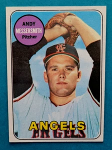 Tarjeta de béisbol 1969 Topps #296 Andy Messersmith Los Angeles Dodgers en muy buena condición - Imagen 1 de 2